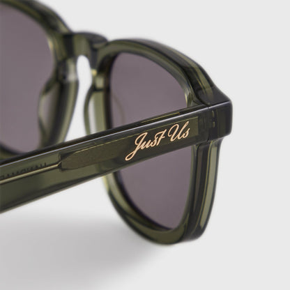 Men Kith Kith Napeague Sunglasses - Green Crystal / Grey