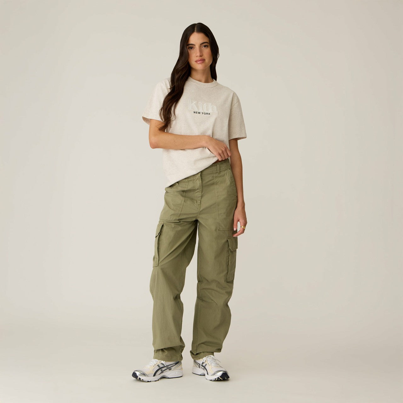 Women Kith Kith Women Mott New York Tee II - Sandy Heather