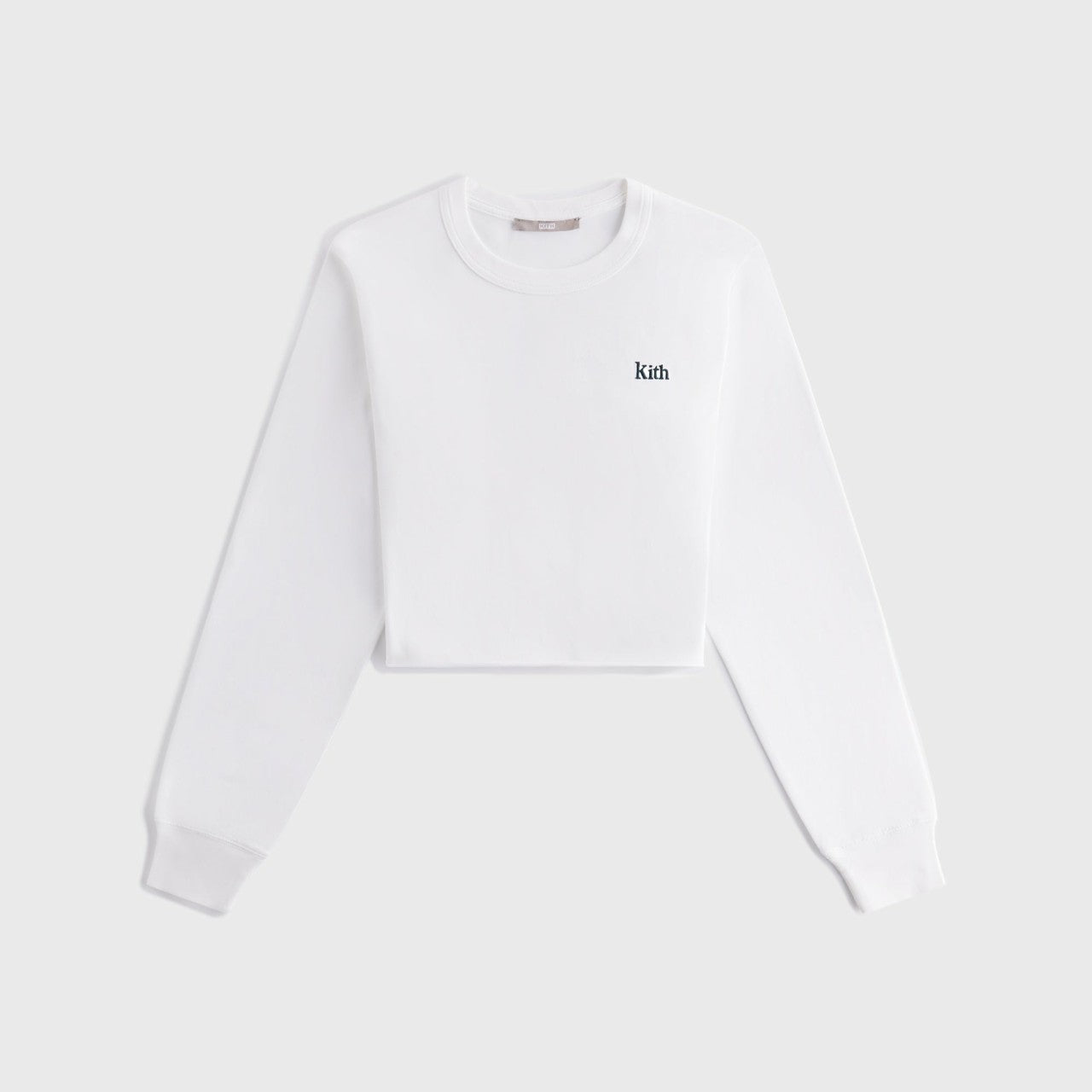 Women Kith Kith Women Lucy Cropped Long Sleeve II Tee - White