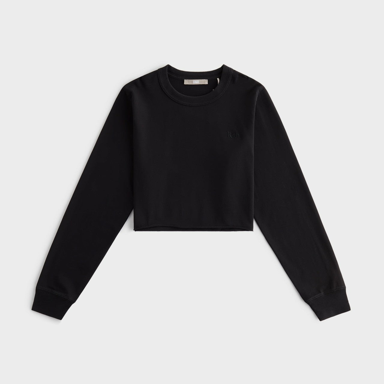 Women Kith Kith Women Lucy Cropped Long Sleeve II Tee - Mass