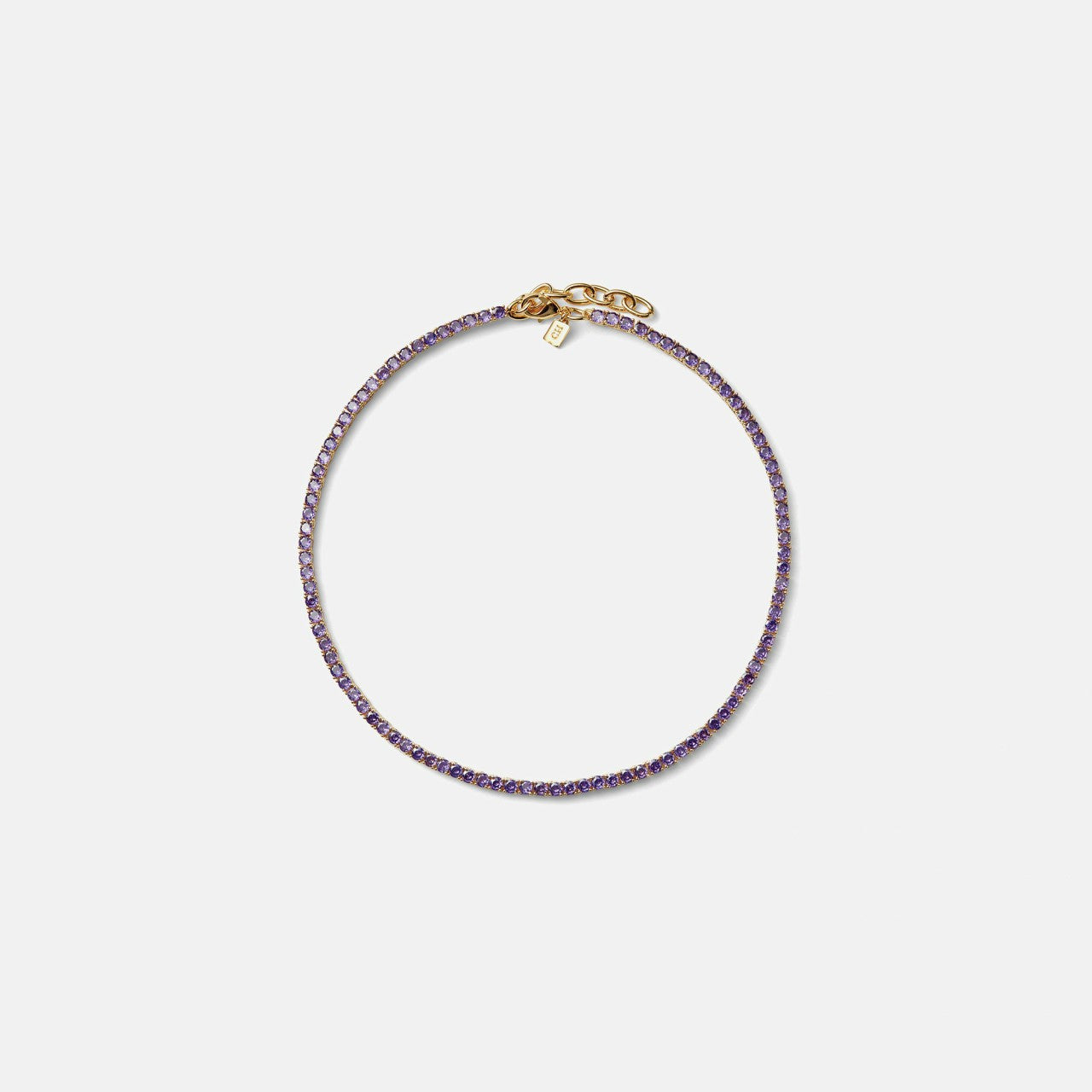 Women Kith Crystal Haze Serena Necklace - Lavender