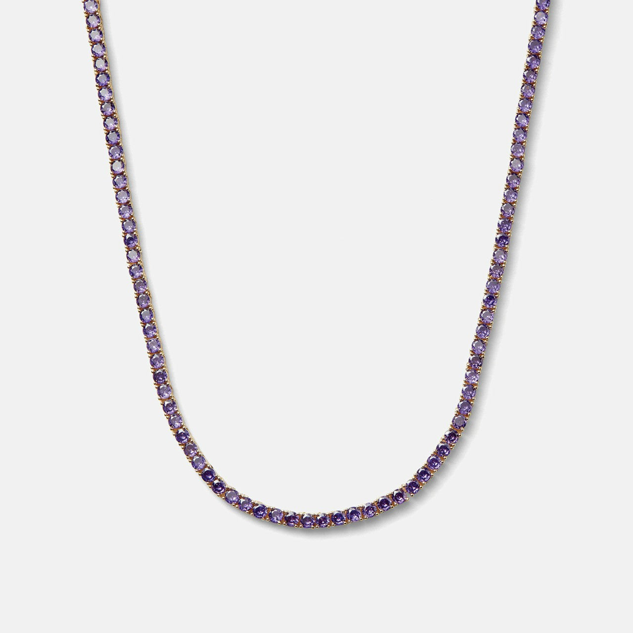 Women Kith Crystal Haze Serena Necklace - Lavender