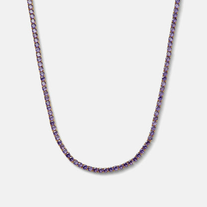 Women Kith Crystal Haze Serena Necklace - Lavender