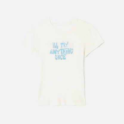 Women Kith ReDone 90s Baby Tee - Vintage White