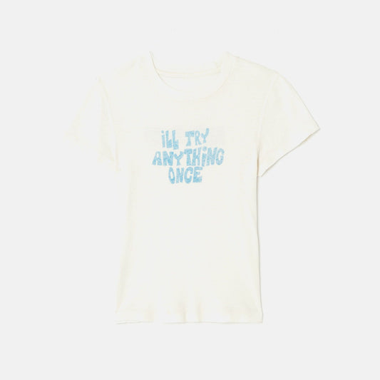 Women Kith ReDone 90s Baby Tee - Vintage White