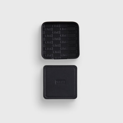Women Kith Kith Monogram Leather Coasters - Black