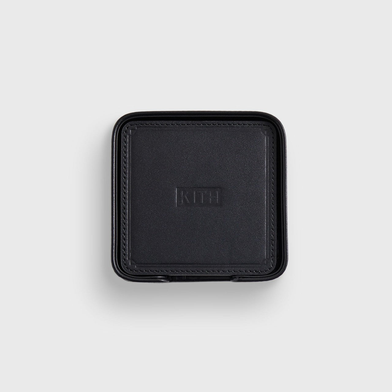 Women Kith Kith Monogram Leather Coasters - Black