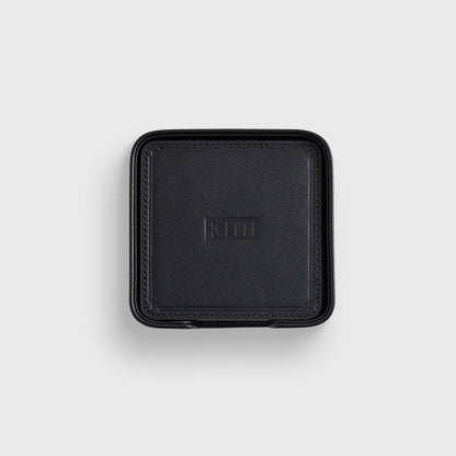 Women Kith Kith Monogram Leather Coasters - Black