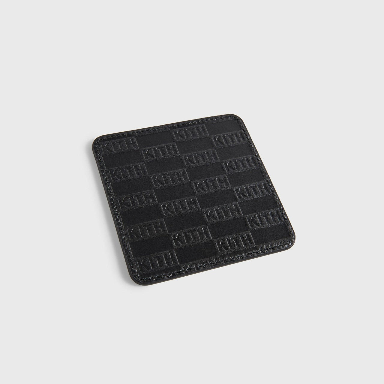 Women Kith Kith Monogram Leather Coasters - Black
