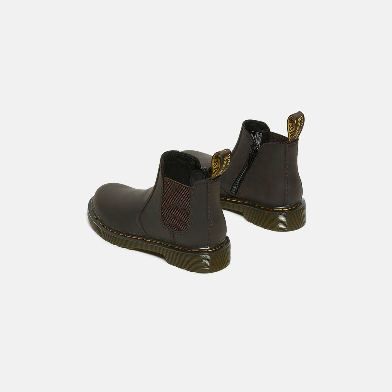 Kids Kith Dr. Martens 2976 Junior - Dark Brown / Yellowstone
