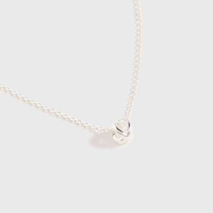 Men Kith Le Gramme 1g Polished Sterling Silver Entrelacs Pendant with Chain - S