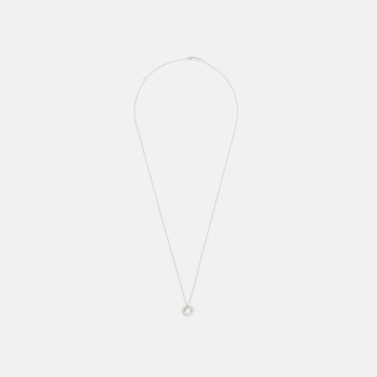 Men Kith Le Gramme 1.1 Circle Pendant Brushed Silver 925 - Silver