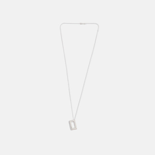 Men Kith Le Gramme 3.4g Rectangle Pendant Polished Silver - Silver