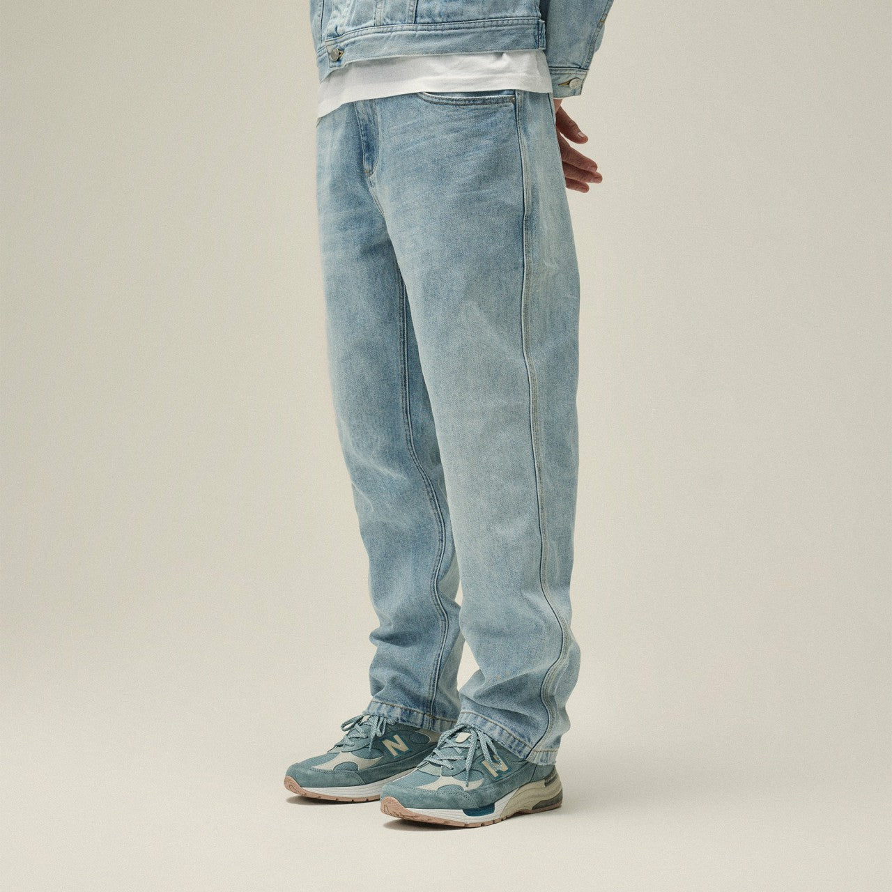 Men Kith Kith Centre Straight Jean - Light Indigo