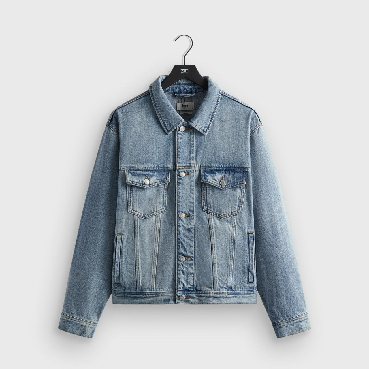 Men Kith Kith Centre Denim Jacket - Light Indigo