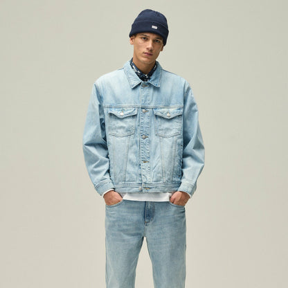 Men Kith Kith Centre Denim Jacket - Light Indigo