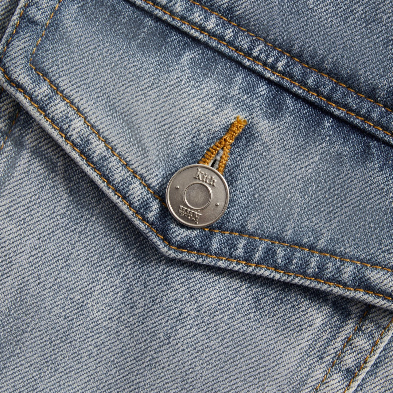 Men Kith Kith Centre Denim Jacket - Light Indigo