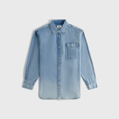 Women|Kids Kith Kith Women Ora II Denim Shirt - Harper Mid Wash