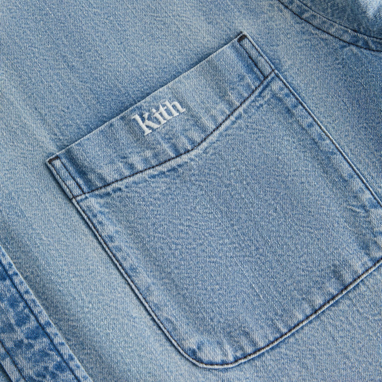 Women|Kids Kith Kith Women Ora II Denim Shirt - Harper Mid Wash