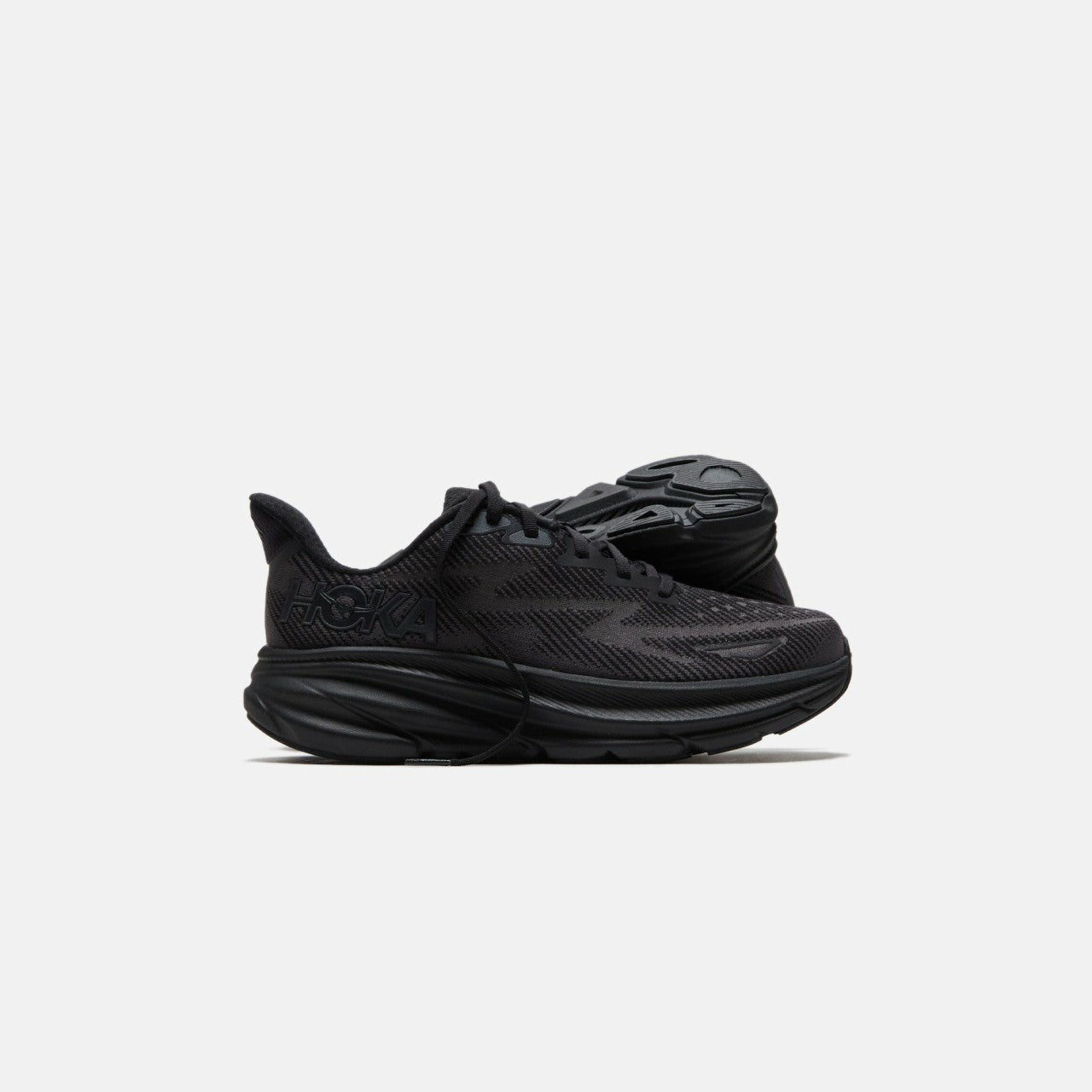 Men Kith Hoka Clifton 9 - Black