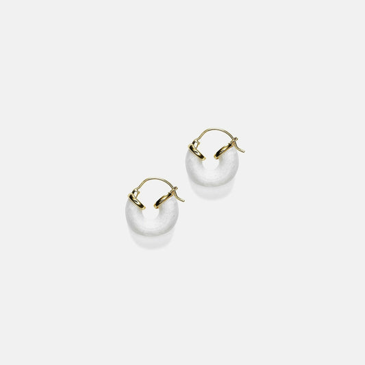Women Kith Anni Lu Petit Swell Hoop - White