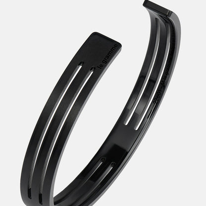 Men Kith Le Gramme 8g Punched Ribbon Bracelet - Silver