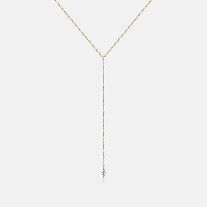 Women Kith Isa Grutman Marquis Lariat Necklace 14K Gold - Yellow Gold