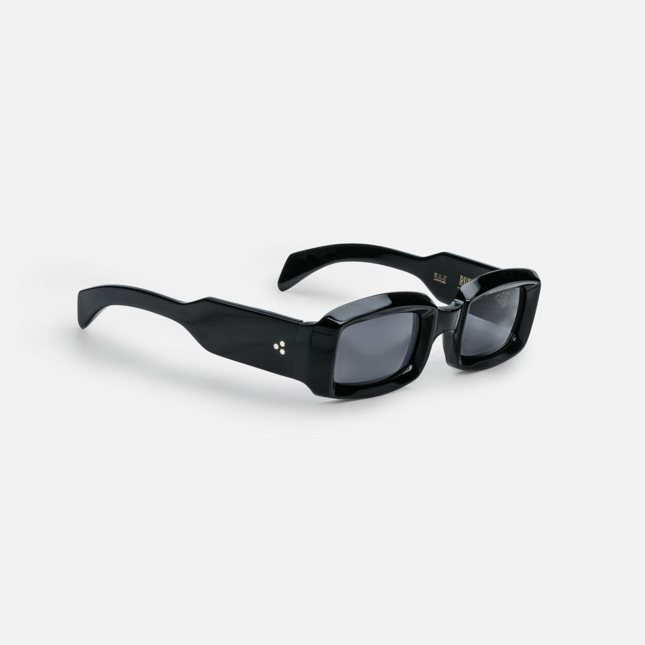 Women Kith Jacques Marie Mage Runaway Frame Jet Lens Dark Gold Hardware - Black