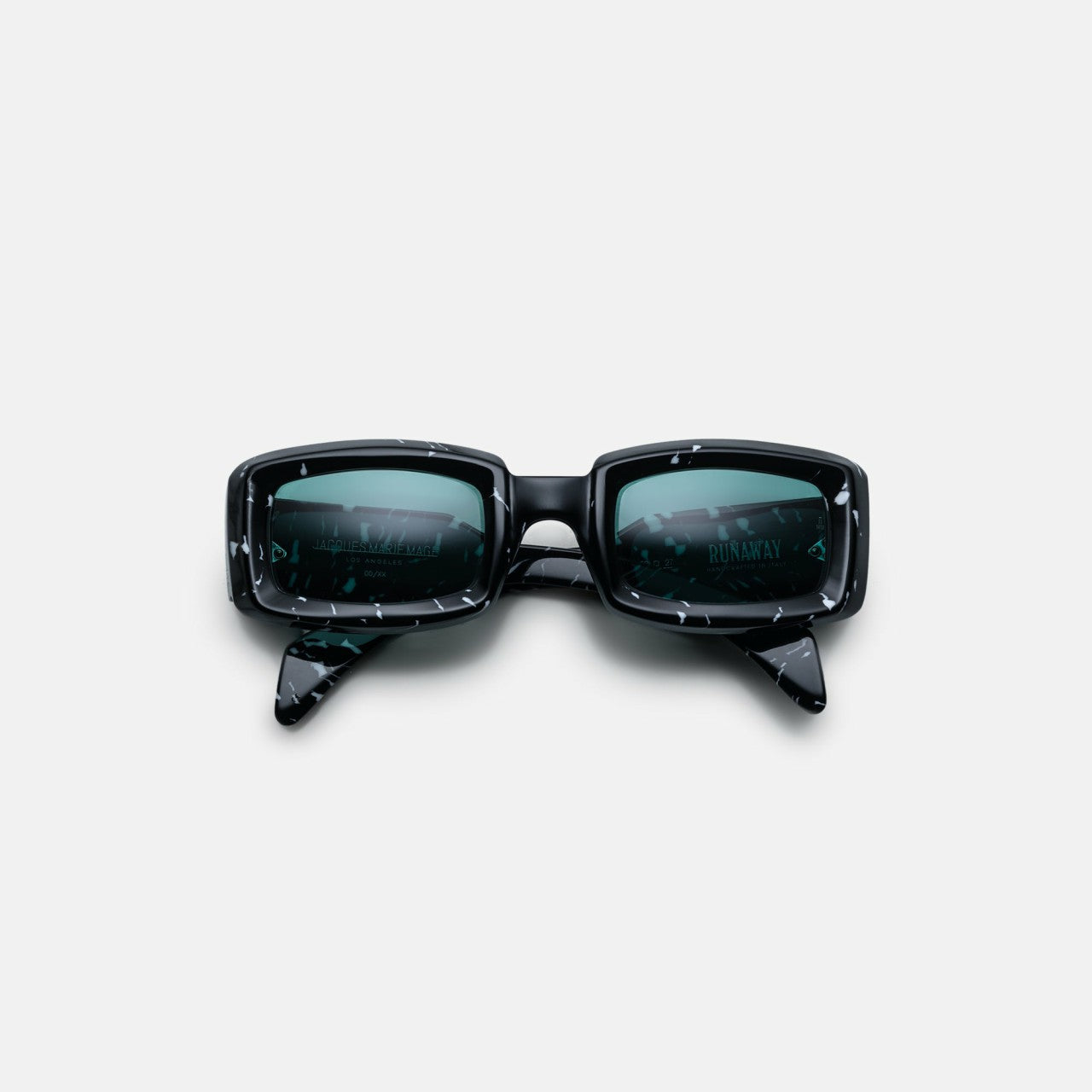 Women Kith Jacques Marie Mage Runaway Marble Frame Seagreen Lens Silver Hardware