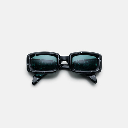 Women Kith Jacques Marie Mage Runaway Marble Frame Seagreen Lens Silver Hardware