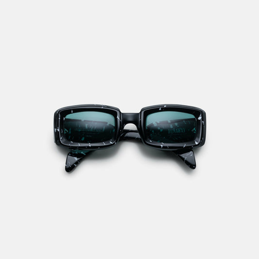 Women Kith Jacques Marie Mage Runaway Marble Frame Seagreen Lens Silver Hardware