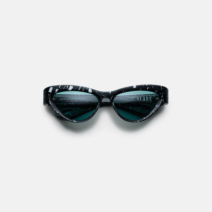 Women Kith Jacques Marie Mage Slade Marble Frame Seagreen Lens Silver Hardware -