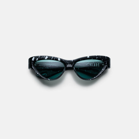 Women Kith Jacques Marie Mage Slade Marble Frame Seagreen Lens Silver Hardware -