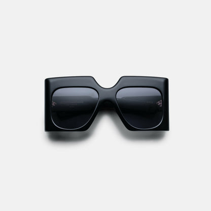 Women Kith Jacques Marie Mage Ultravox Frame Jet Lens Dark Gold Hardware - Black