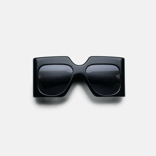 Women Kith Jacques Marie Mage Ultravox Frame Jet Lens Dark Gold Hardware - Black