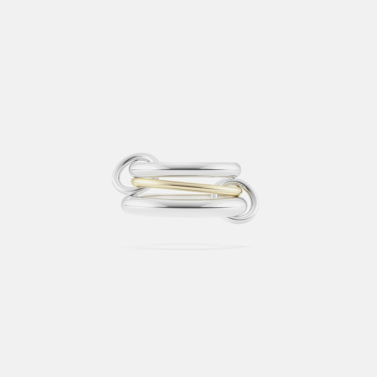 Women Kith Spinelli Kilcollin Amaryllis 3 Link Ring - Silver / Yellow Gold
