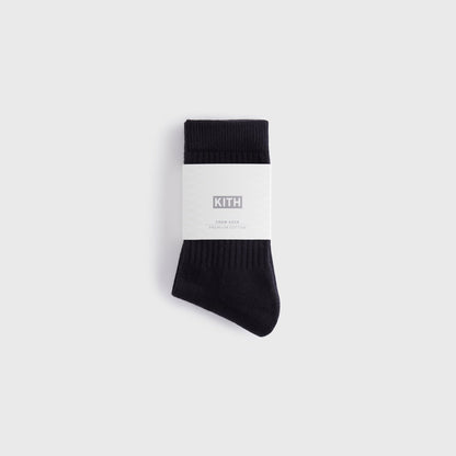 Kids Kith Kith Kids Classic Crew Socks - Black