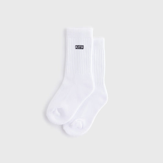 Kids Kith Kith Kids Classic Crew Socks - White