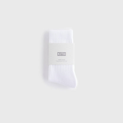 Kids Kith Kith Kids Classic Crew Socks - White