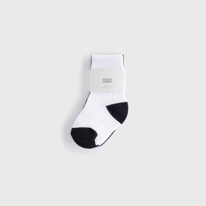 Kids Kith Kith Baby Toddler Classic Crew 2-Pack Socks - White