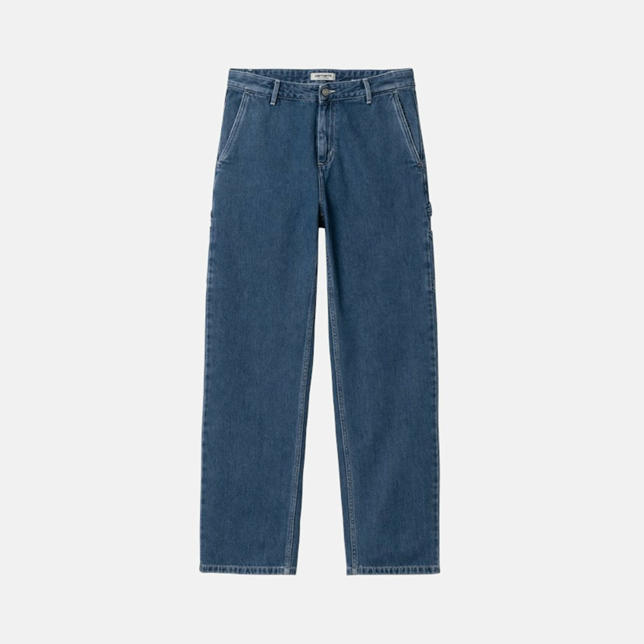 Women Kith Carhartt WIP W Pierce Pant Straight - Stone Washed Blue