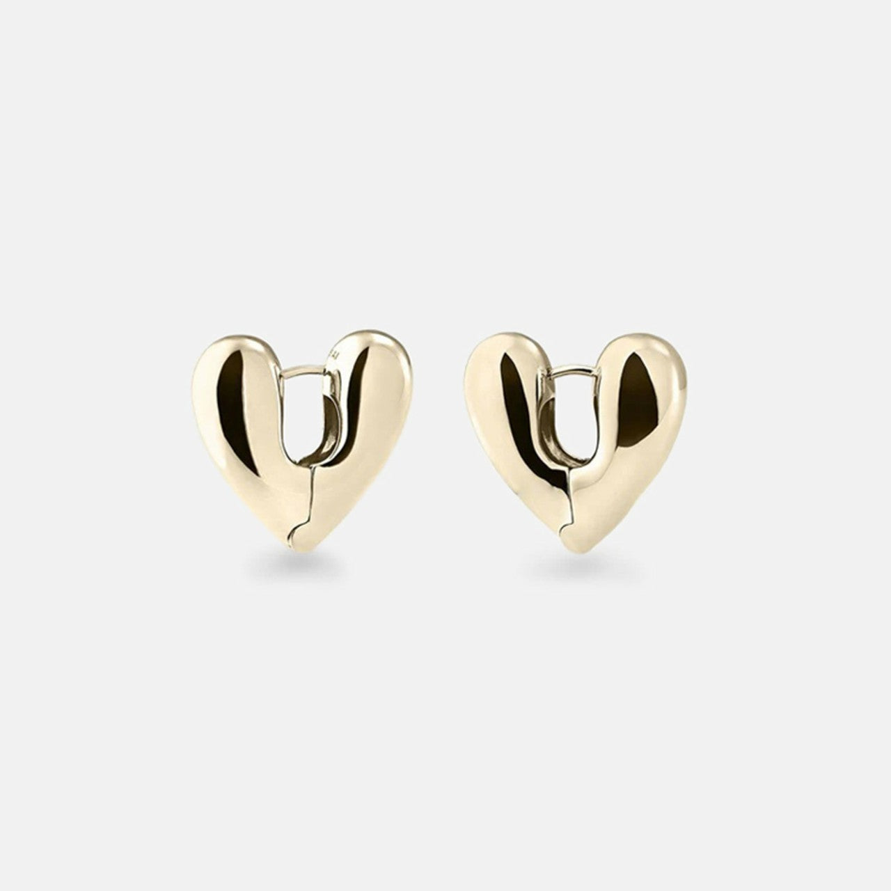 Women Kith Annika Inez Large Heart Hoops - Gold