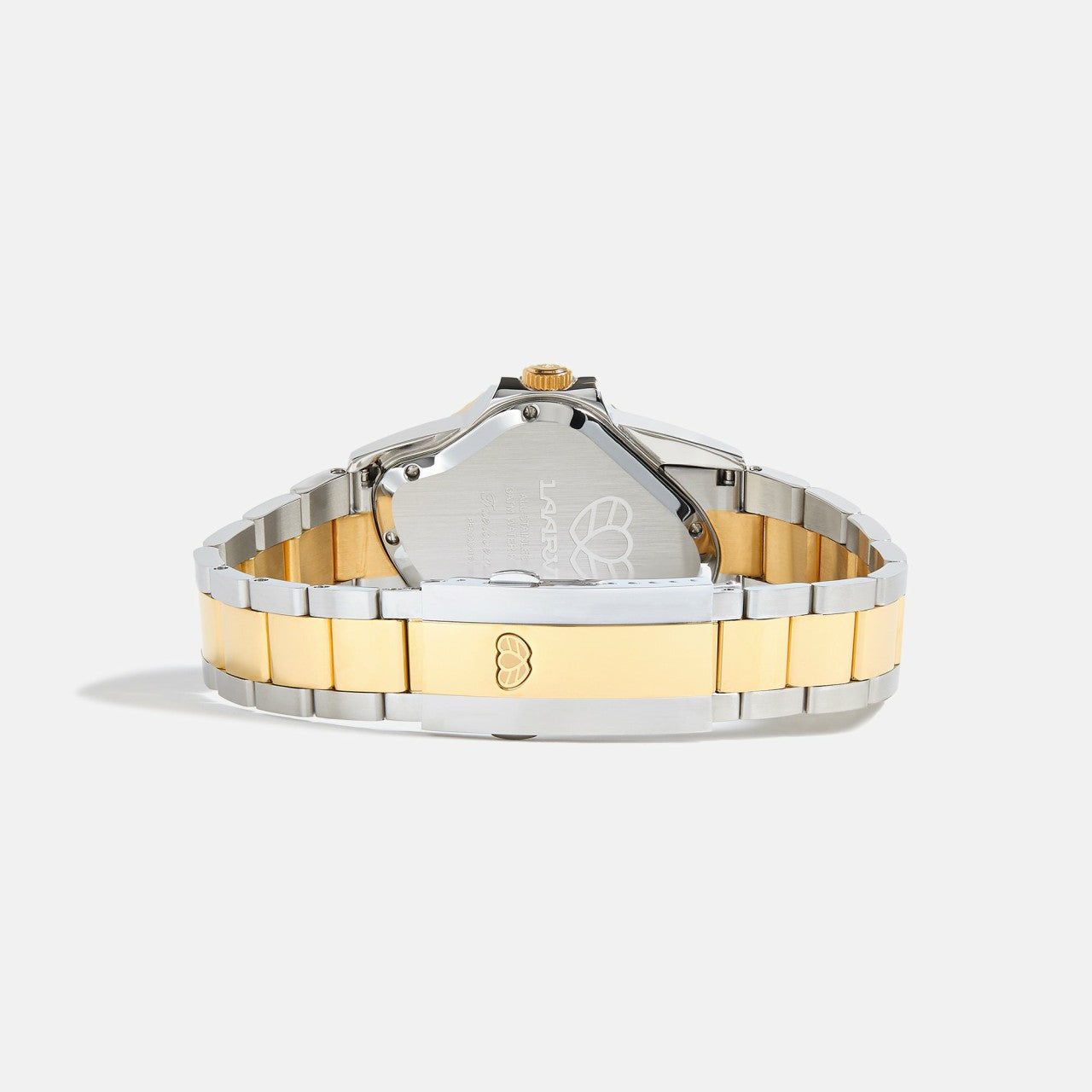 Men Kith LAARVEE Silver & Golden Precision Steel - Black Bezel / Black Dial
