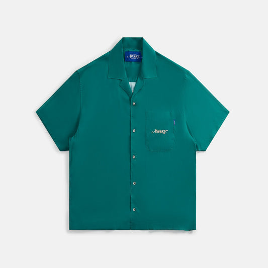 Men Kith Awake NY Dice Printed Rayon Camp Shirt - Jade