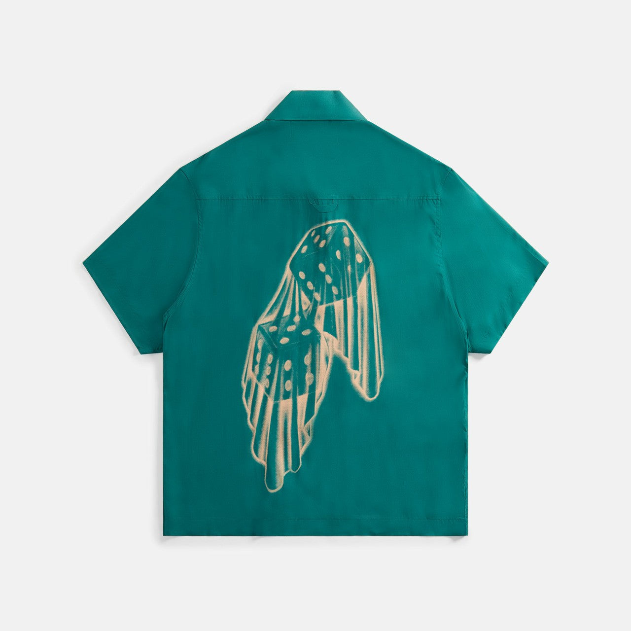 Men Kith Awake NY Dice Printed Rayon Camp Shirt - Jade