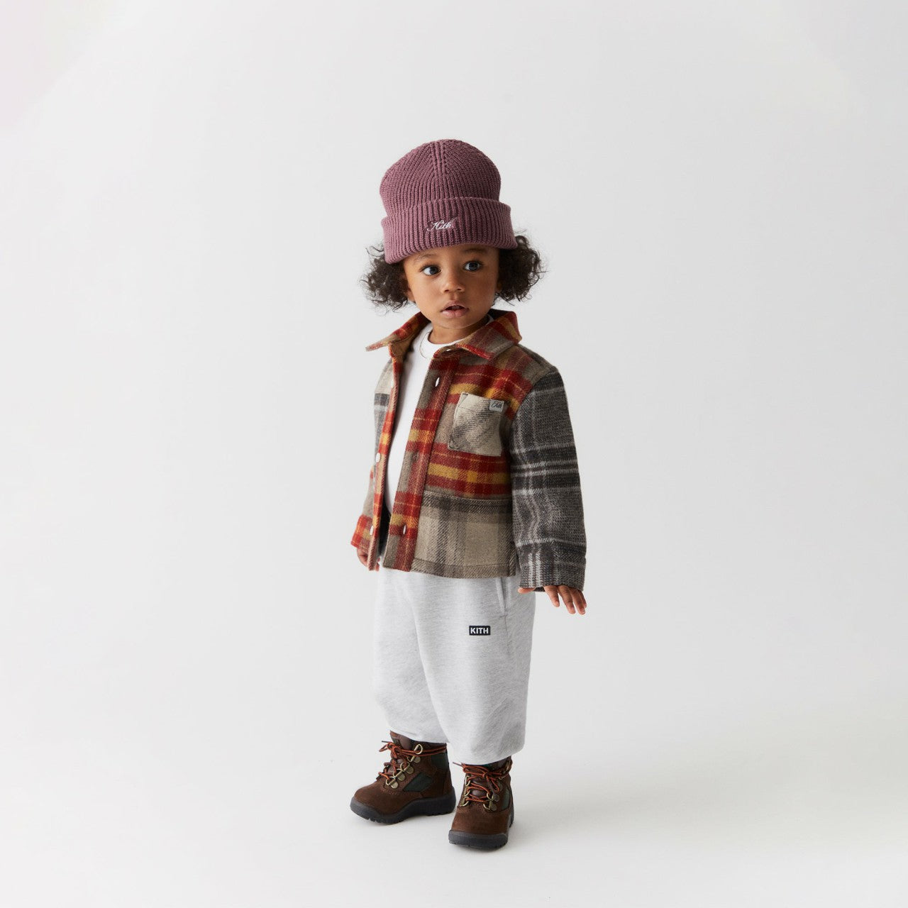 Kids Kith Kith Baby Nelson Sweatpant - Light Heather Grey