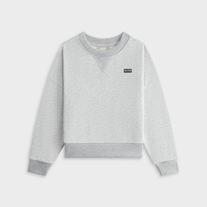 Kids Kith Kith Kids Long Sleeve Nelson Crewneck - Light Heather Grey