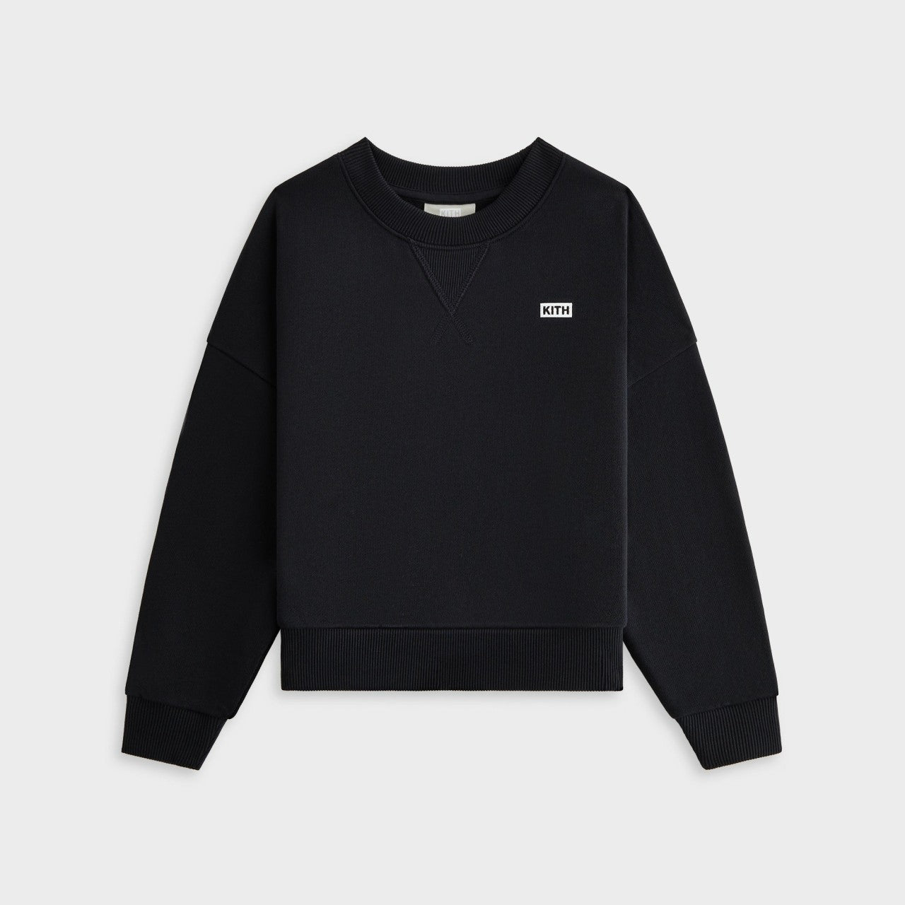 Kids Kith Kith Kids Long Sleeve Nelson Crewneck - Black