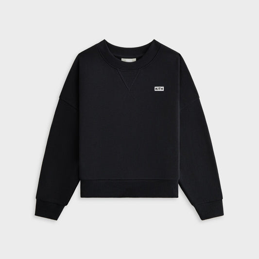 Kids Kith Kith Kids Long Sleeve Nelson Crewneck - Black