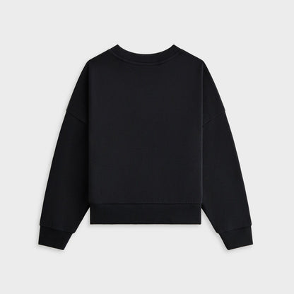 Kids Kith Kith Kids Long Sleeve Nelson Crewneck - Black